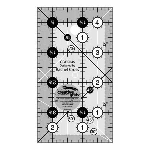 Creative Grids Quilt Ruler 2-1/2in x 4-1/2in – Keepsake Quilting
